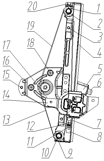 A glass lifter with adjustable buffer block