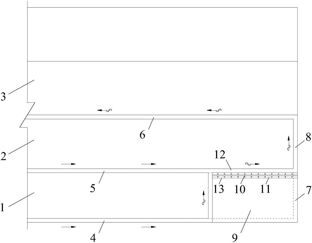 Completely non-coal pillar continuous pressure relief mining method for close-distance coal seam groups