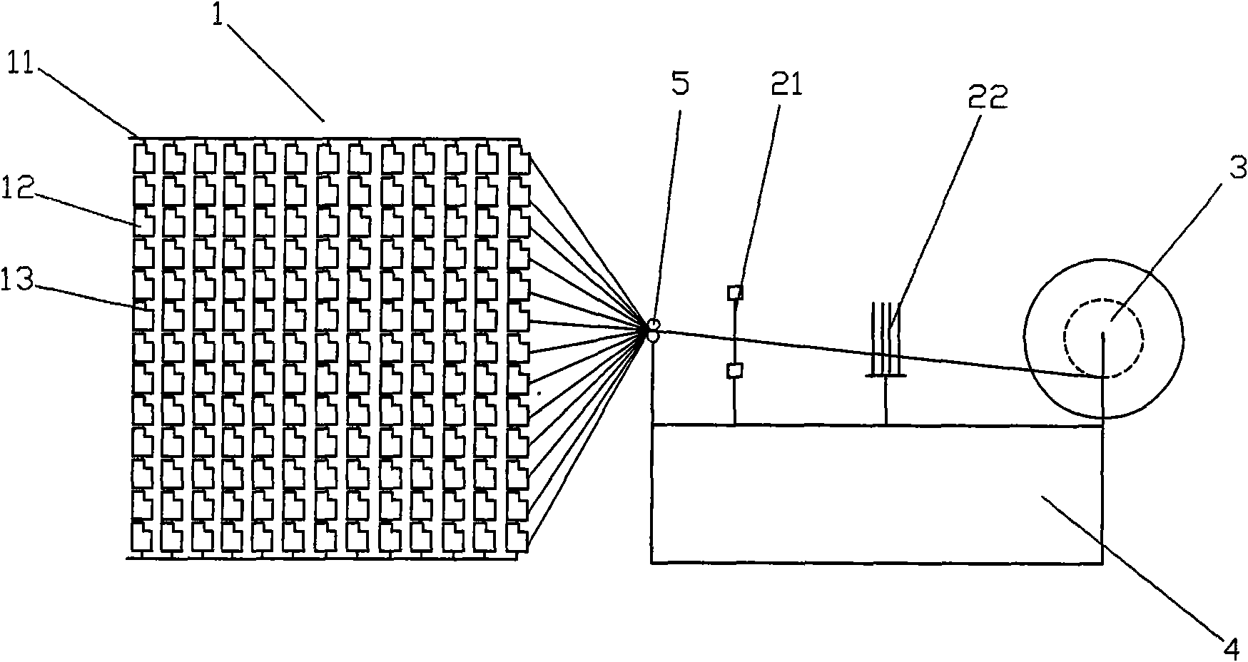 Warping mechanism used for small sample loom