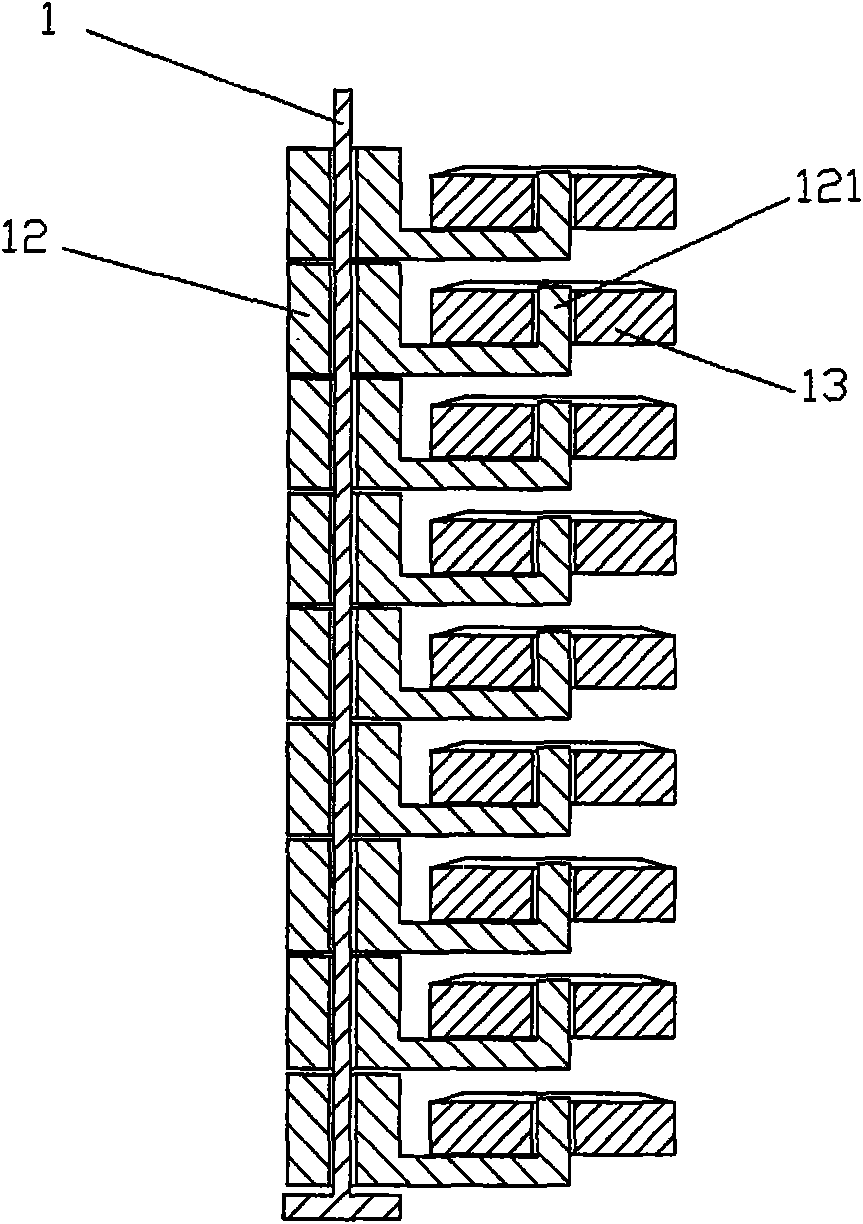 Warping mechanism used for small sample loom