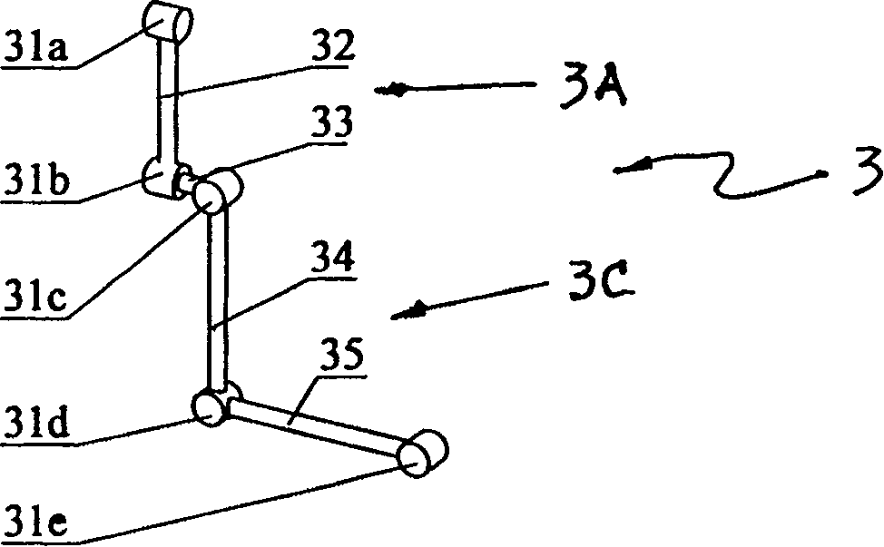 Rotation pair combination unit and motion decoupling parallel mechanism formed thereby