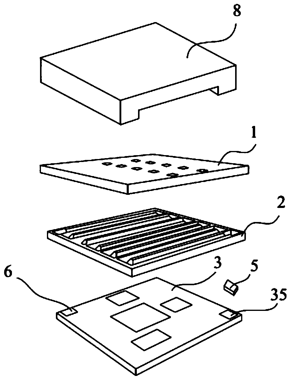 Fully integrated infrared gas sensor and its working method