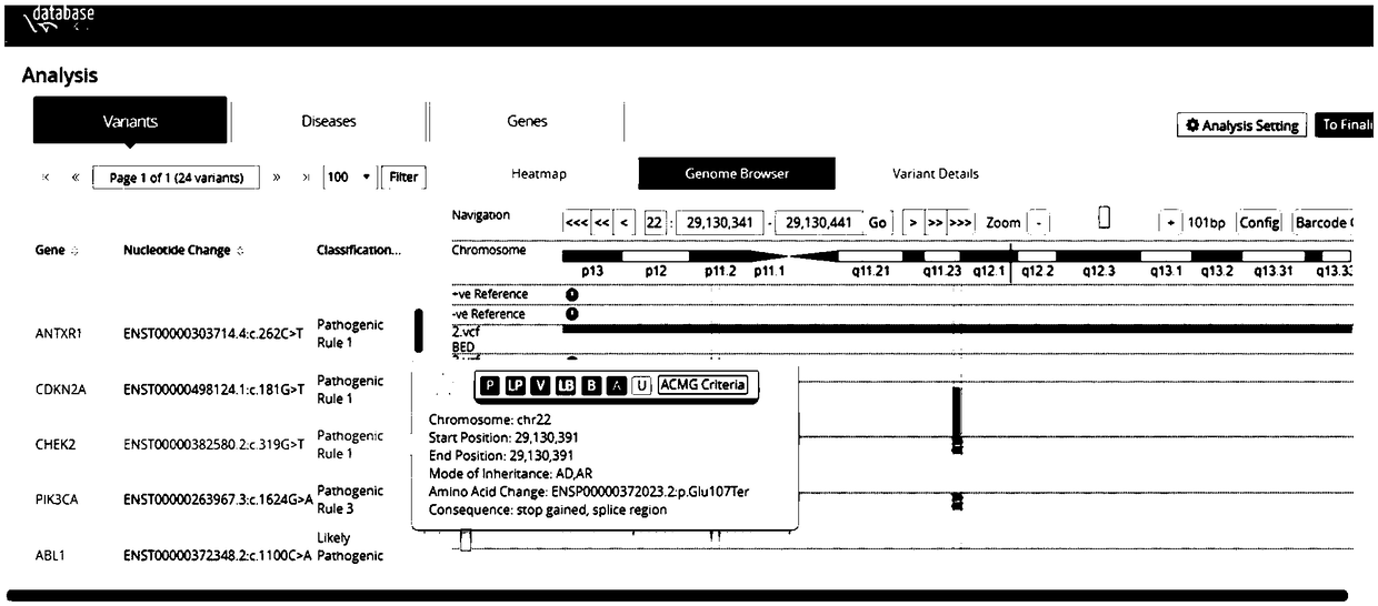 Genetic variation determination method and system and storage medium