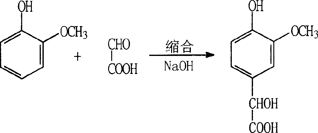 Oxydation catalyst used in synthesizing 4-hydroxy 3-methoxy benzaldehyde and 4-hydroxyl-3-ethoxy benzaldehyde by glyoxalic acid method