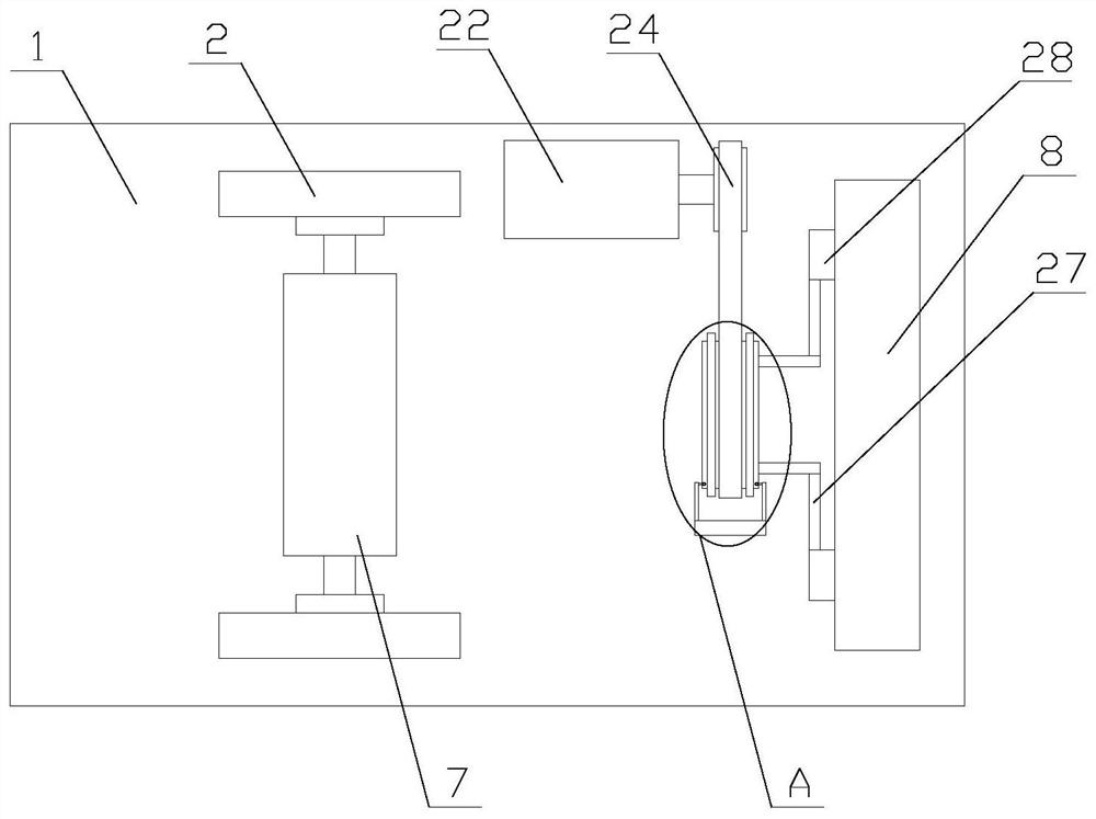 Reinforcing steel bar rust removal device for constructional engineering