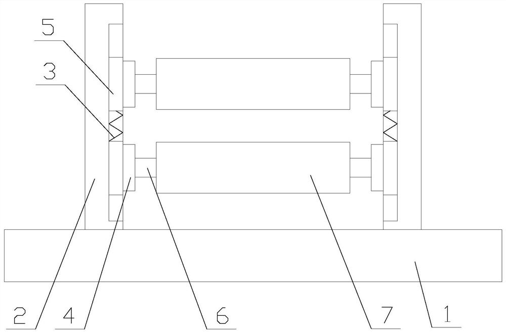 Reinforcing steel bar rust removal device for constructional engineering