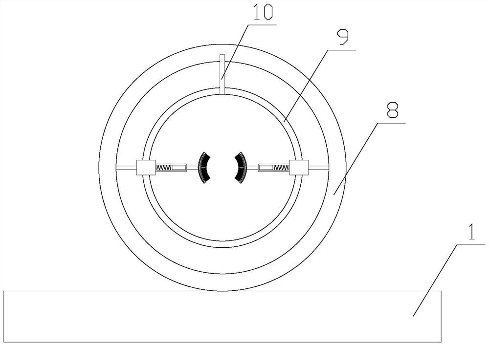 Reinforcing steel bar rust removal device for constructional engineering