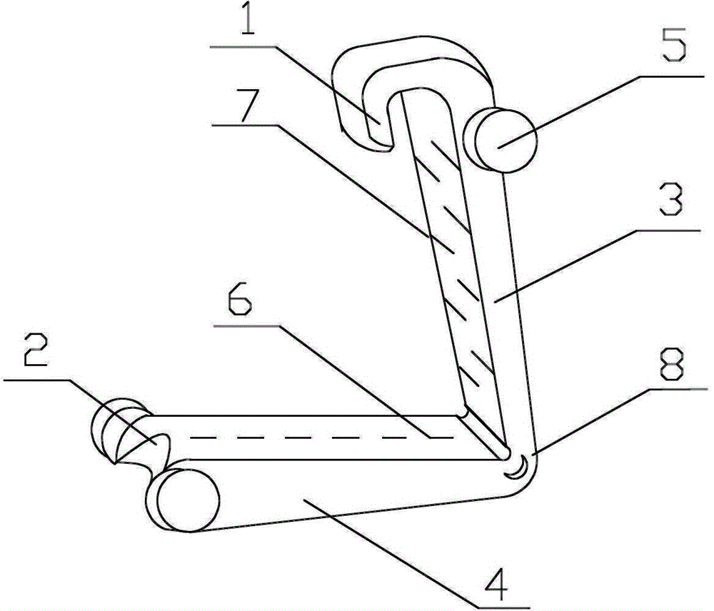 Absorbable vessel ligature clamp and preparation method thereof