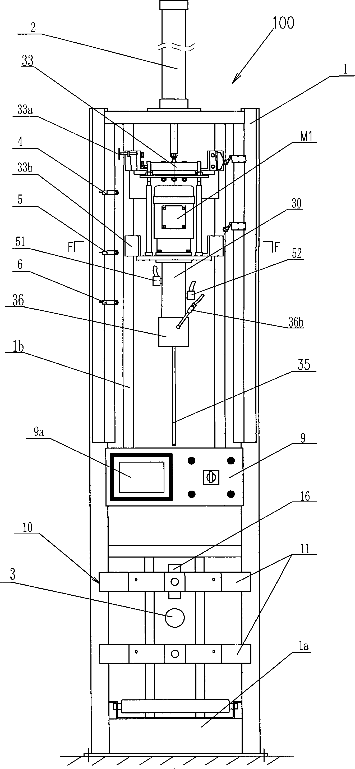 Automatic testing machine of gas cylinder hydrostatic test