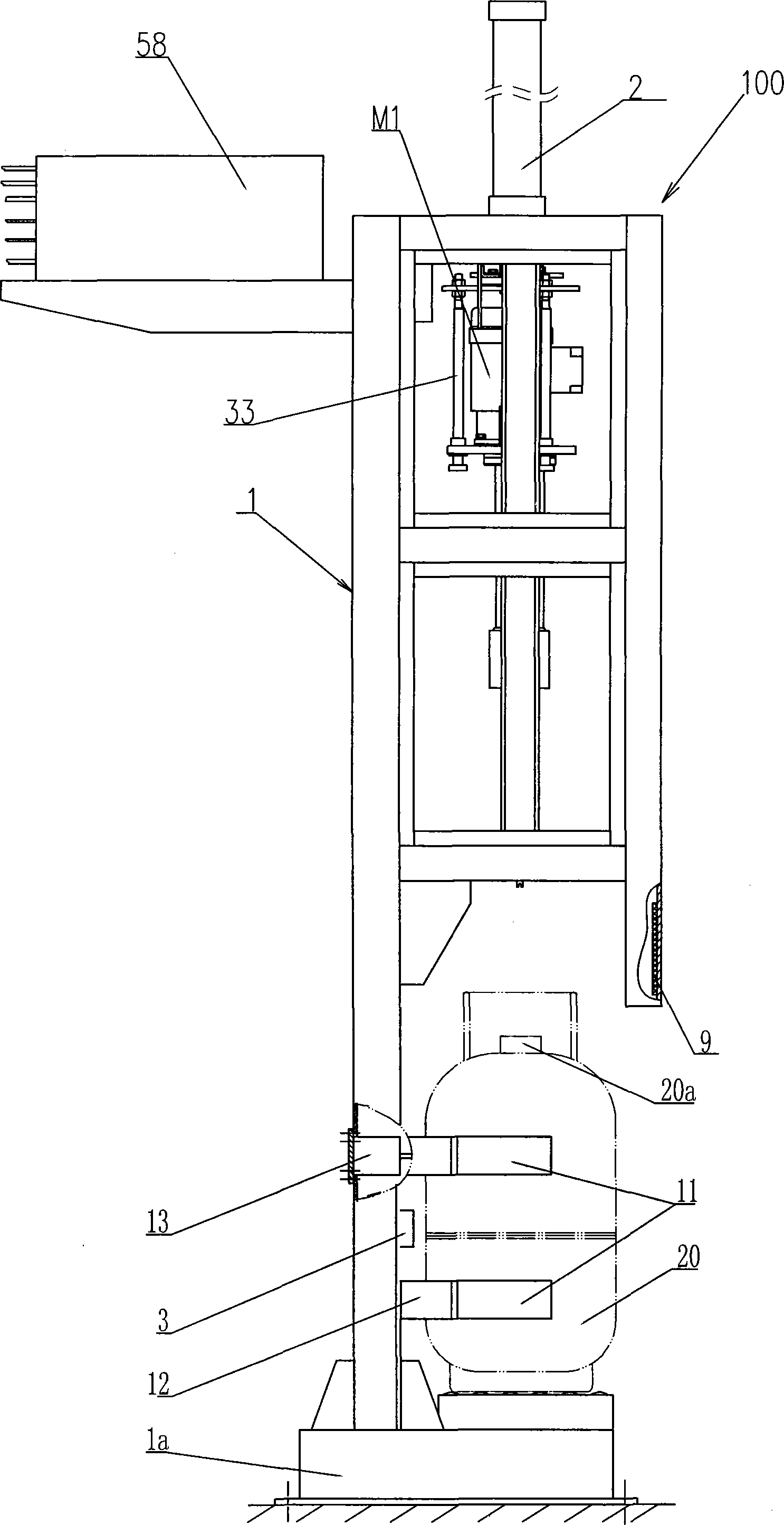 Automatic testing machine of gas cylinder hydrostatic test