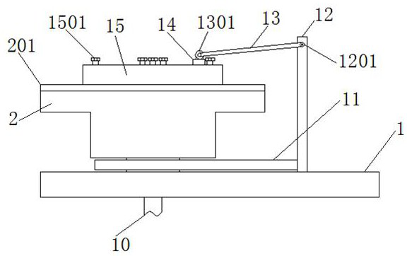 Device for detecting surface flatness of aero-engine flywheel