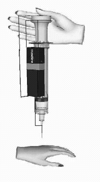 Portable handheld electrostatic spinning device