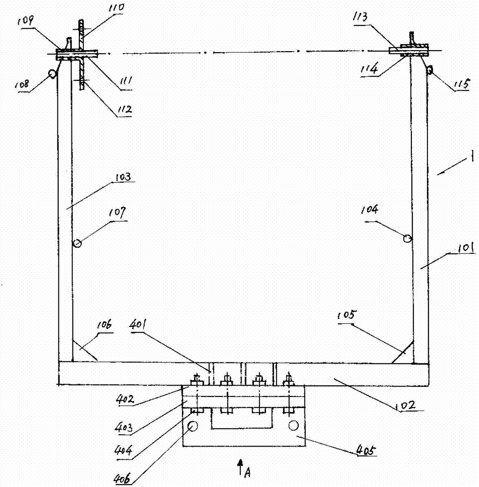 Hanging basket device special for autocrane