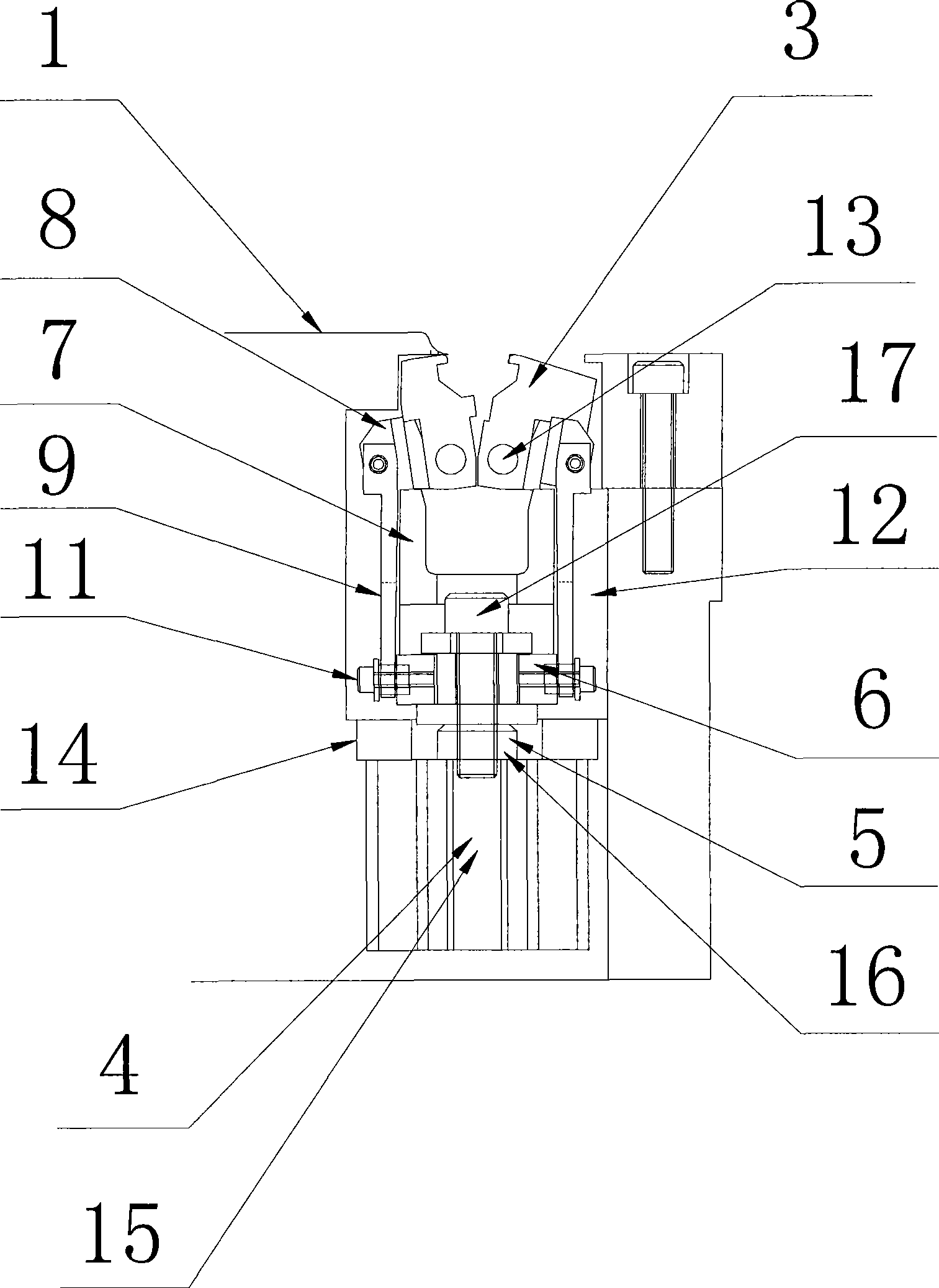 Refrigerator door liner sealing groove forming die