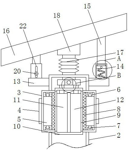 A solar lamp self-powered lighting street lamp