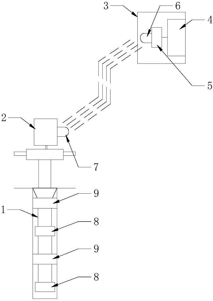 Wireless remote real-time testing system for water injection well