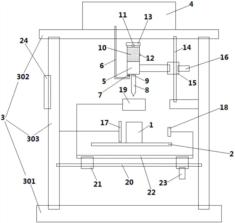 Filling robot suitable for liquid filling production lines