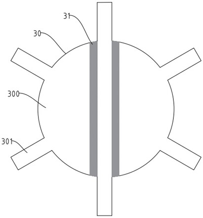 Kit for detecting salivary liquefied carbohydrate antigen 6, adaptive detection device and detection method