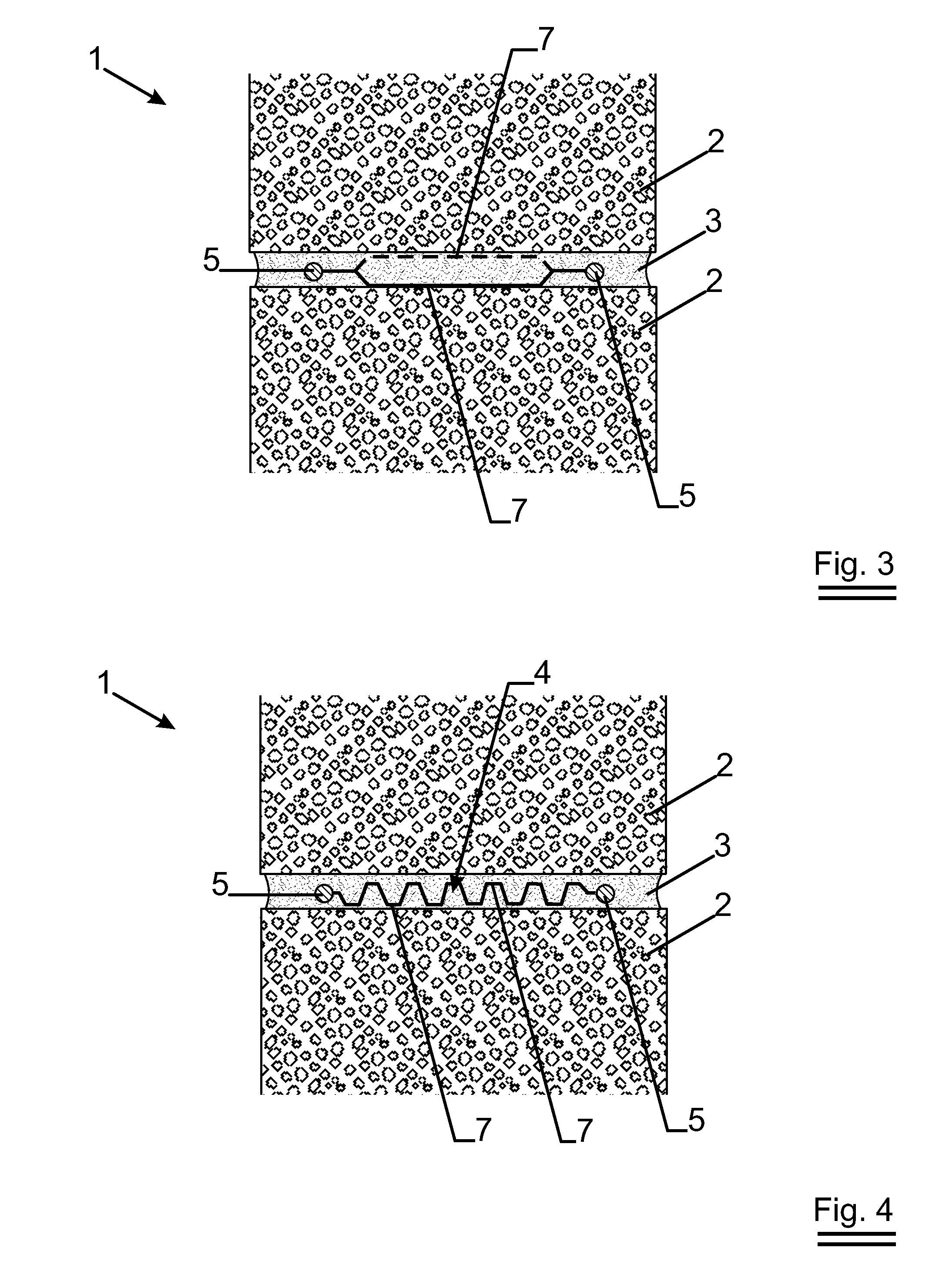 Masonry with steel reinforcement strip having spacers