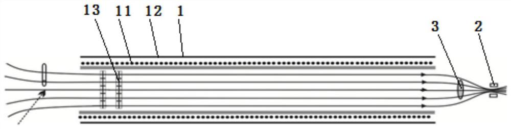 Magnetic focusing flight tube and magnetic focusing time-of-flight spectrometer