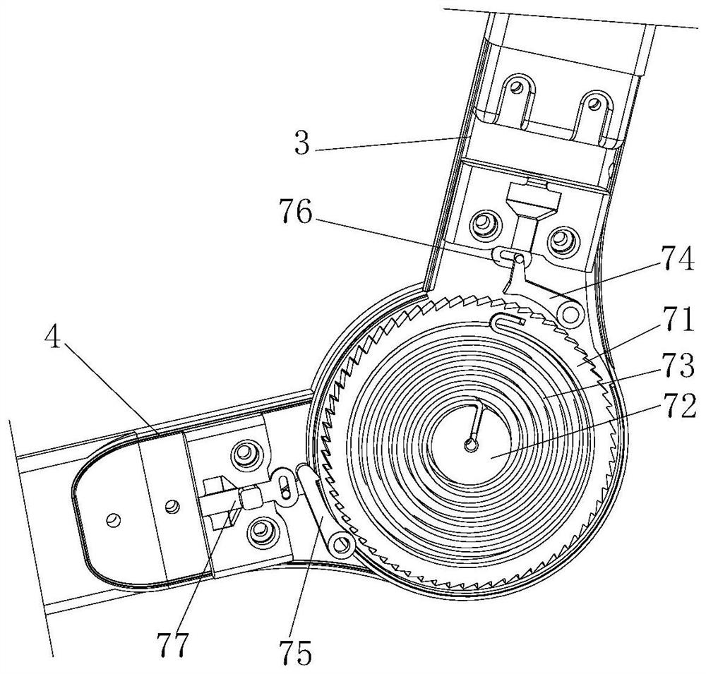 Passive elbow joint assisting exoskeleton capable of storing energy