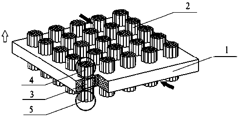 Fluoroplastic heat exchange structure