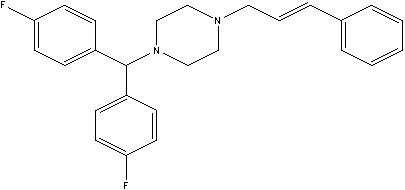 Flunarizine derivative, preparation method and use thereof