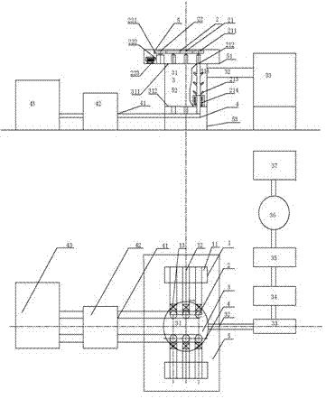 Vertical combined dry distillation device for household garbage