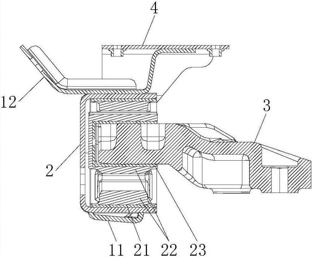 Left suspension cushion assembly