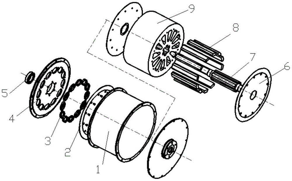 On-board flywheel energy storage device