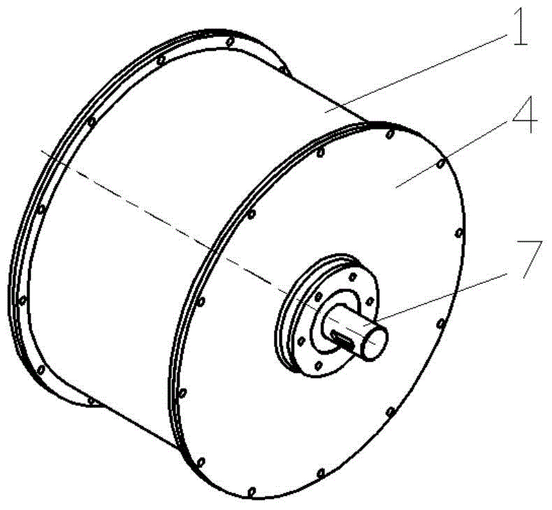 On-board flywheel energy storage device