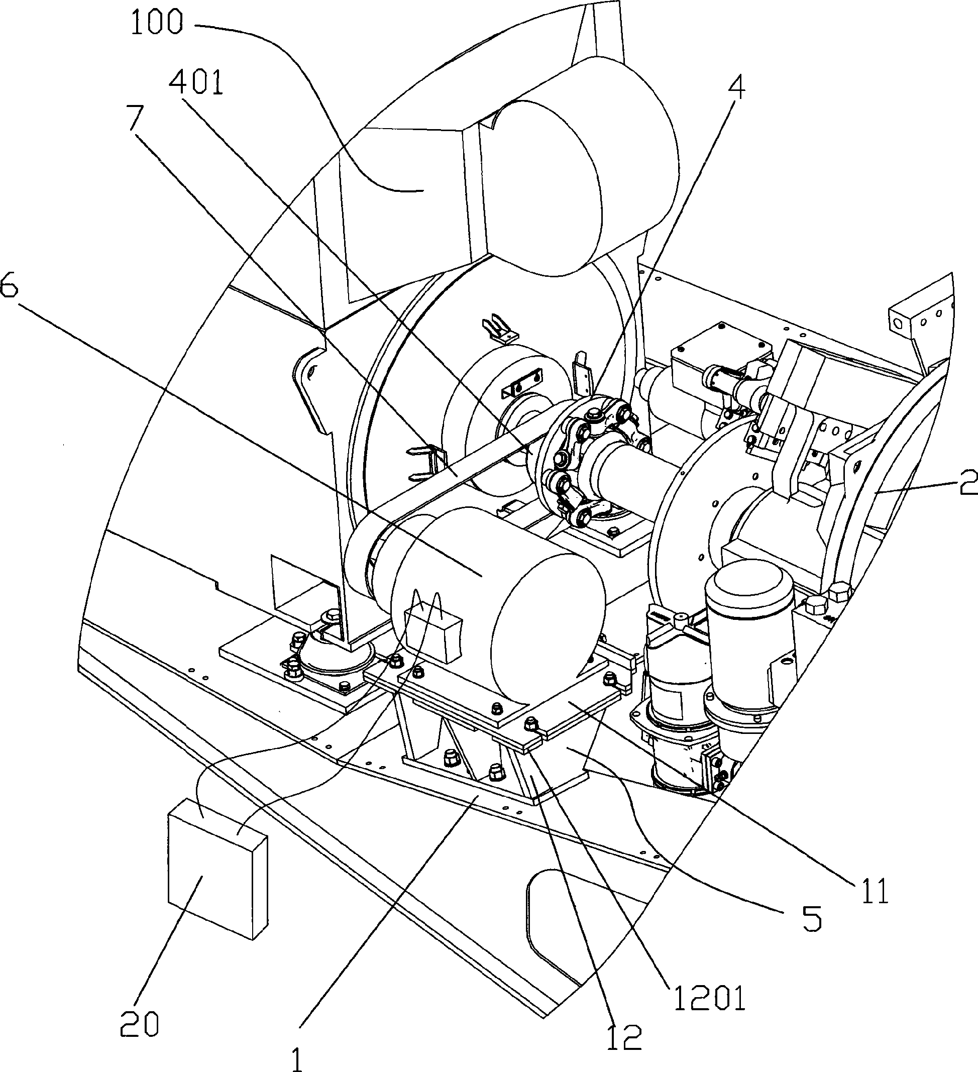 Integral united test apparatus of wind power generator