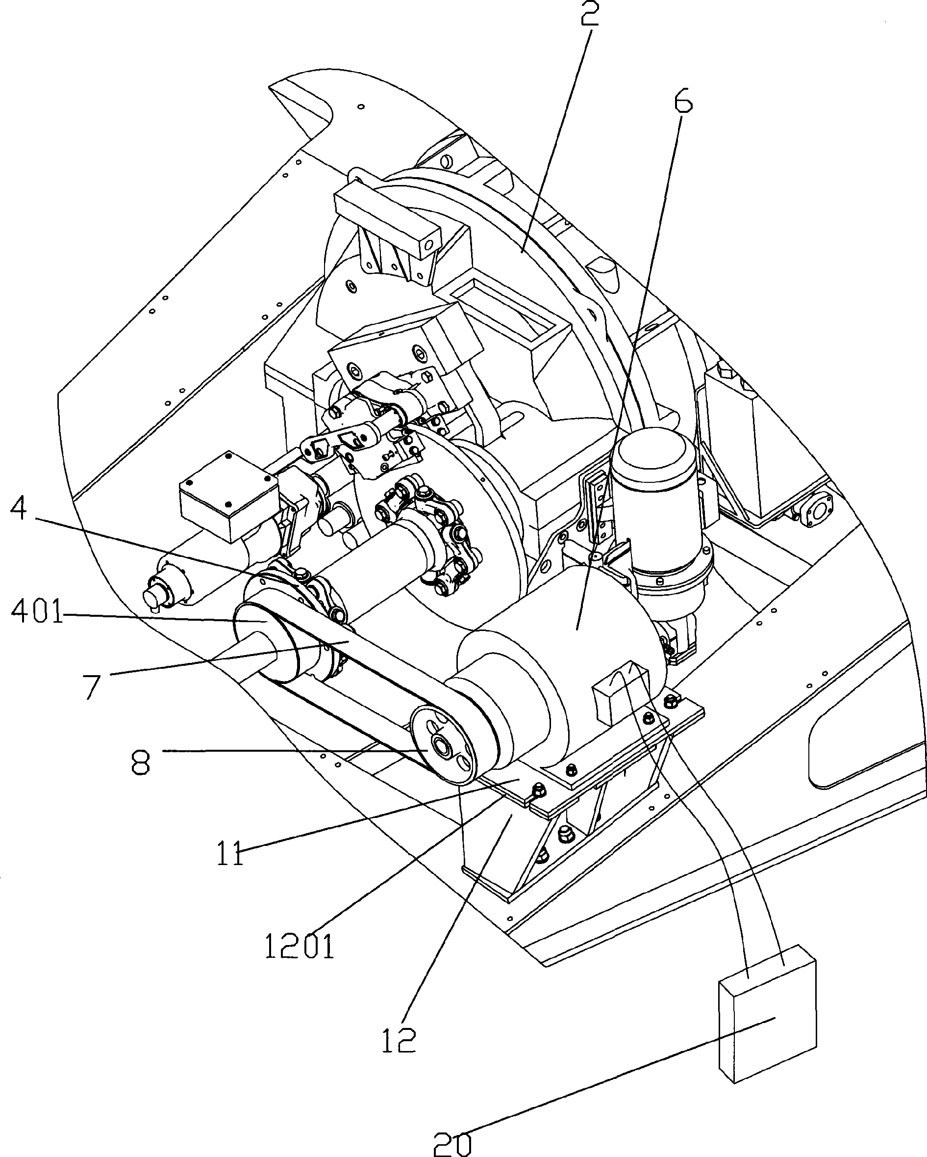 Integral united test apparatus of wind power generator