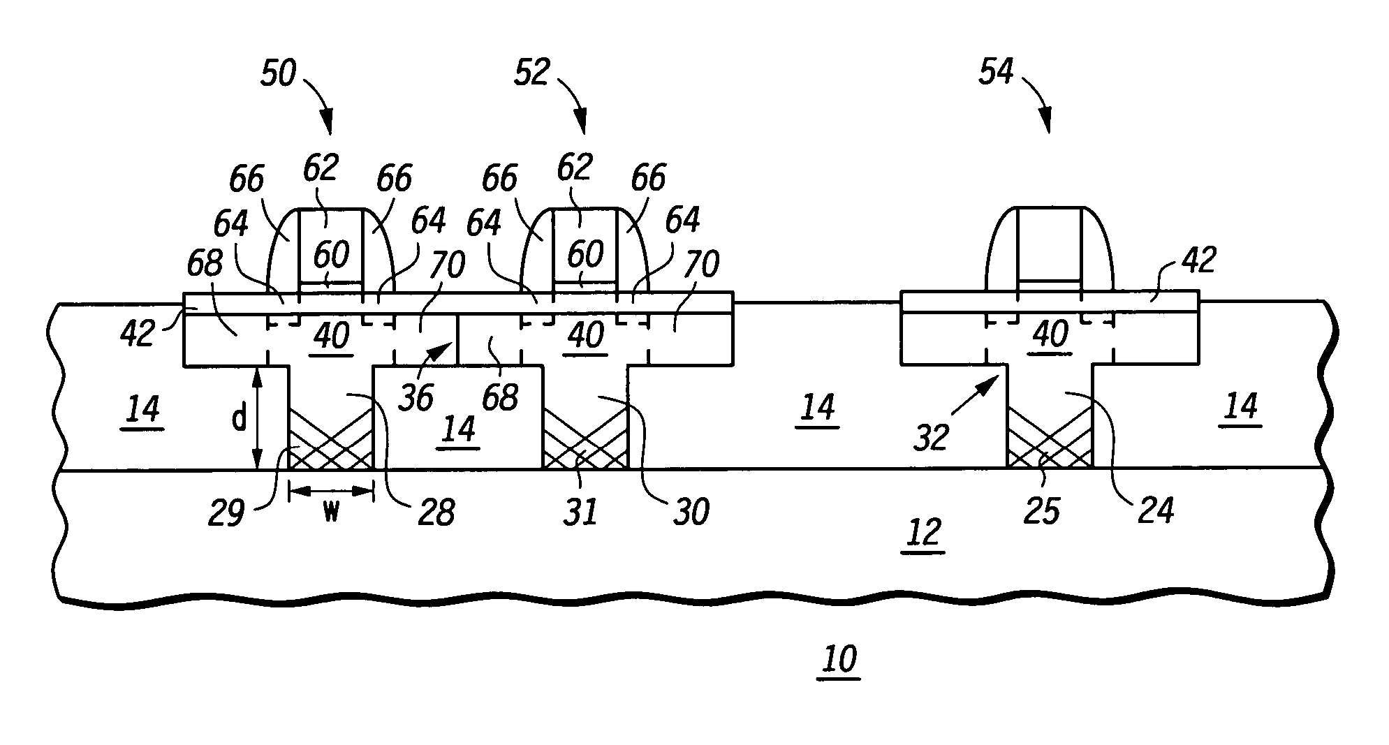 Semiconductor device incorporating a defect controlled strained channel structure and method of making the same