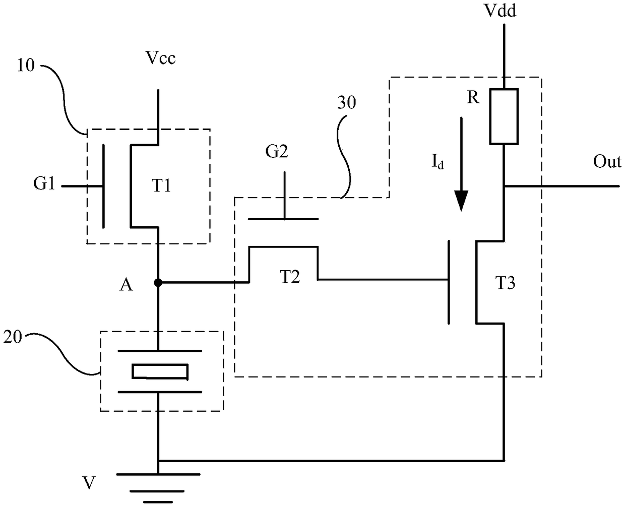 Time division multiplexing piezoelectric circuit and control method thereof, and piezoelectric apparatus