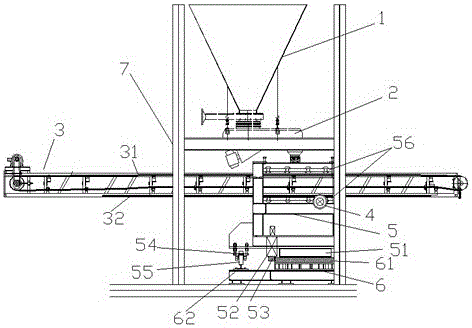 A kind of opacity glass feeding machine