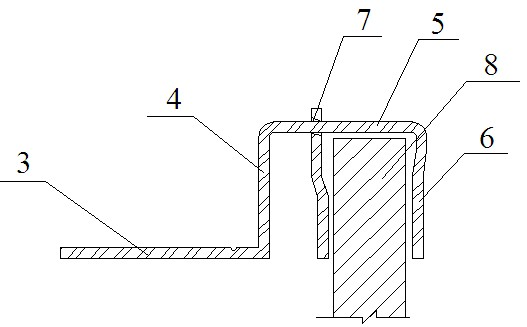 Reinforced steel bar binding tool support