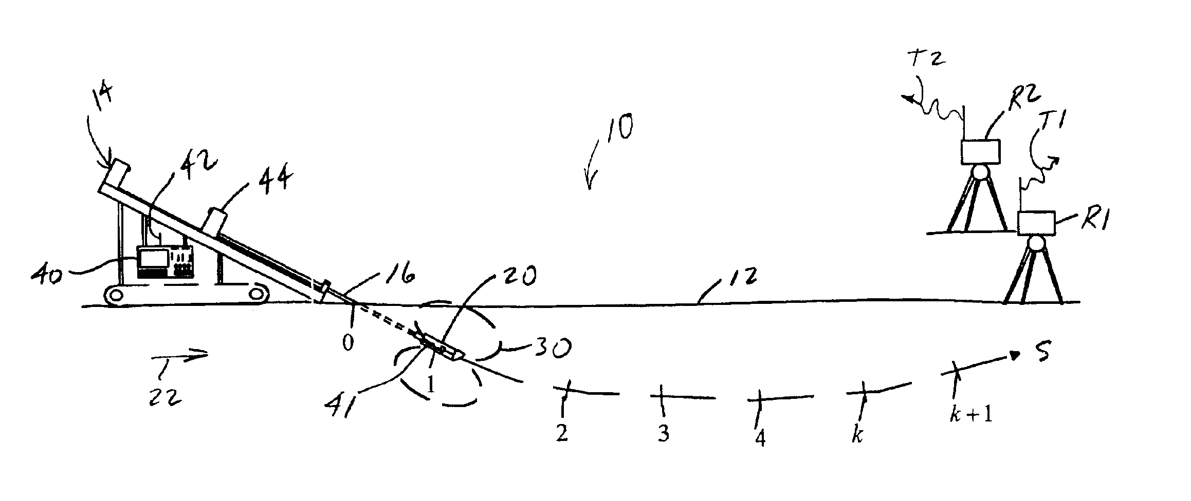 Boring tool tracking fundamentally based on drill string length, pitch and roll