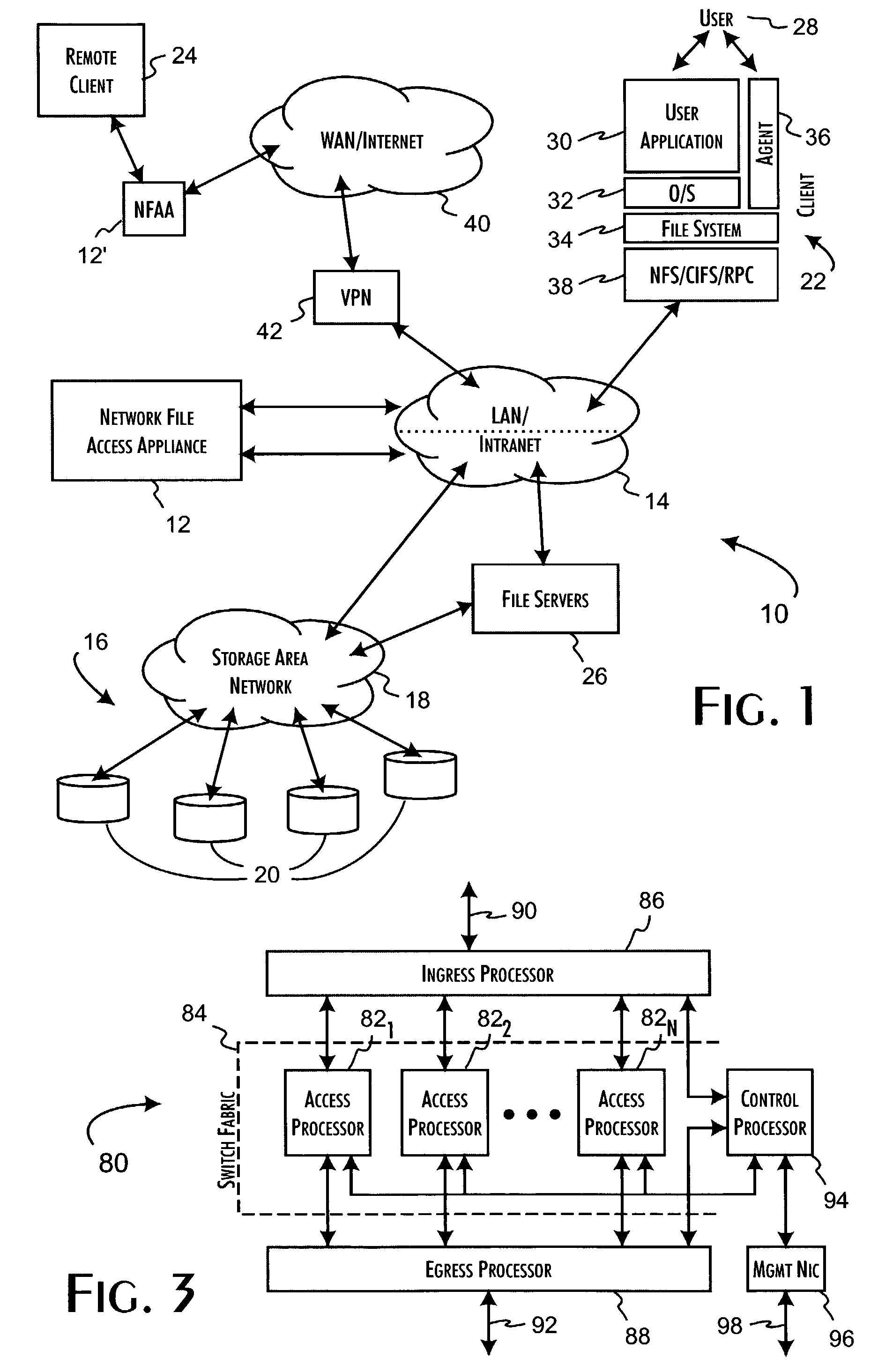 Logical access block processing protocol for transparent secure file storage