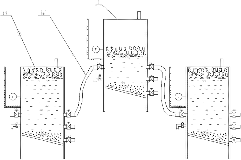 Tandem-type fermentor group and use method thereof