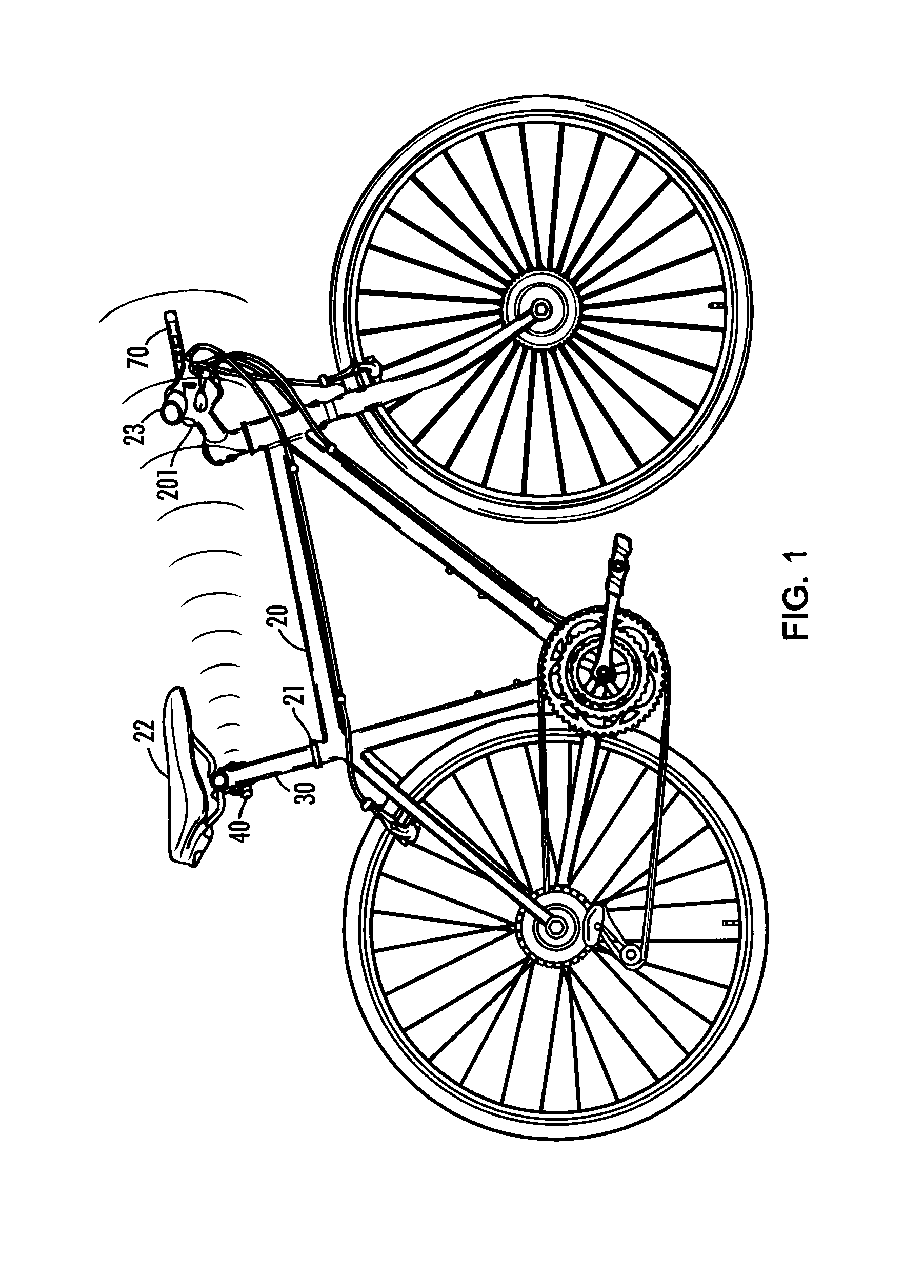 Rear-view display system for a bicycle