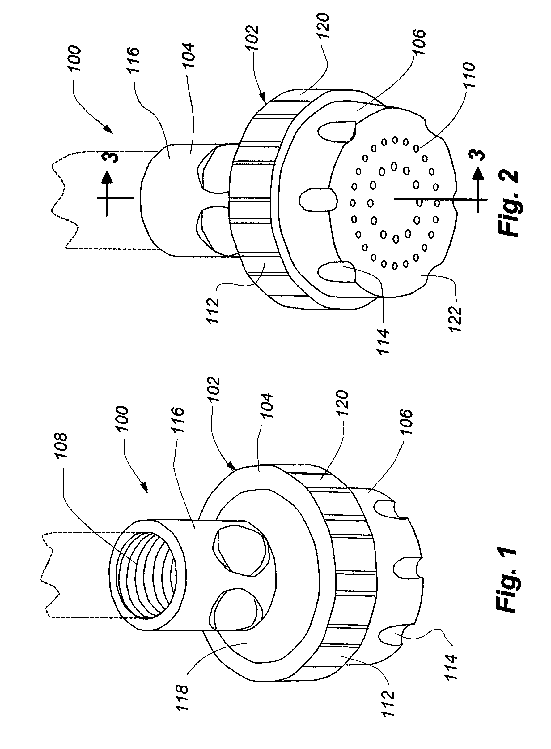 Low-speed pulsating showerhead