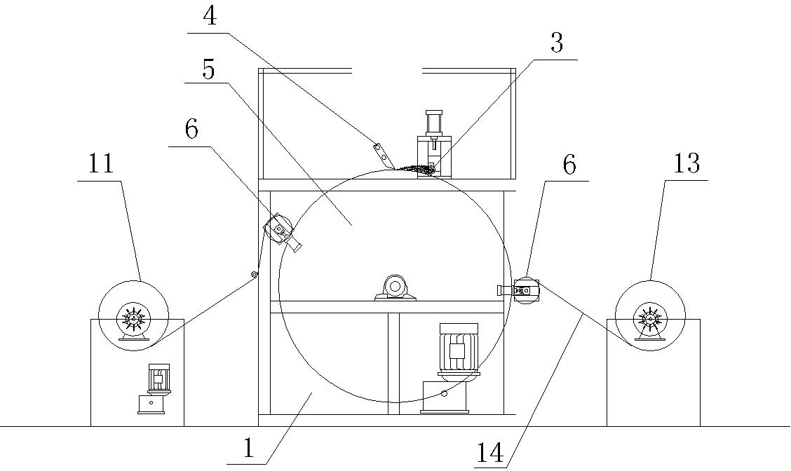 Dry artificial leather making machine