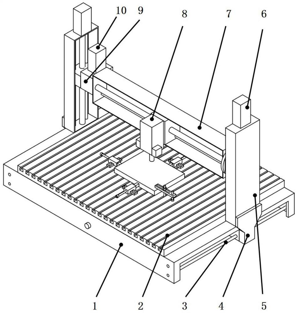 Blind hole method residual stress automatic drilling testing device