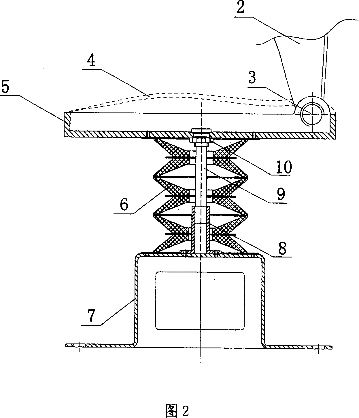 Rubber spring vibration-dampening chair