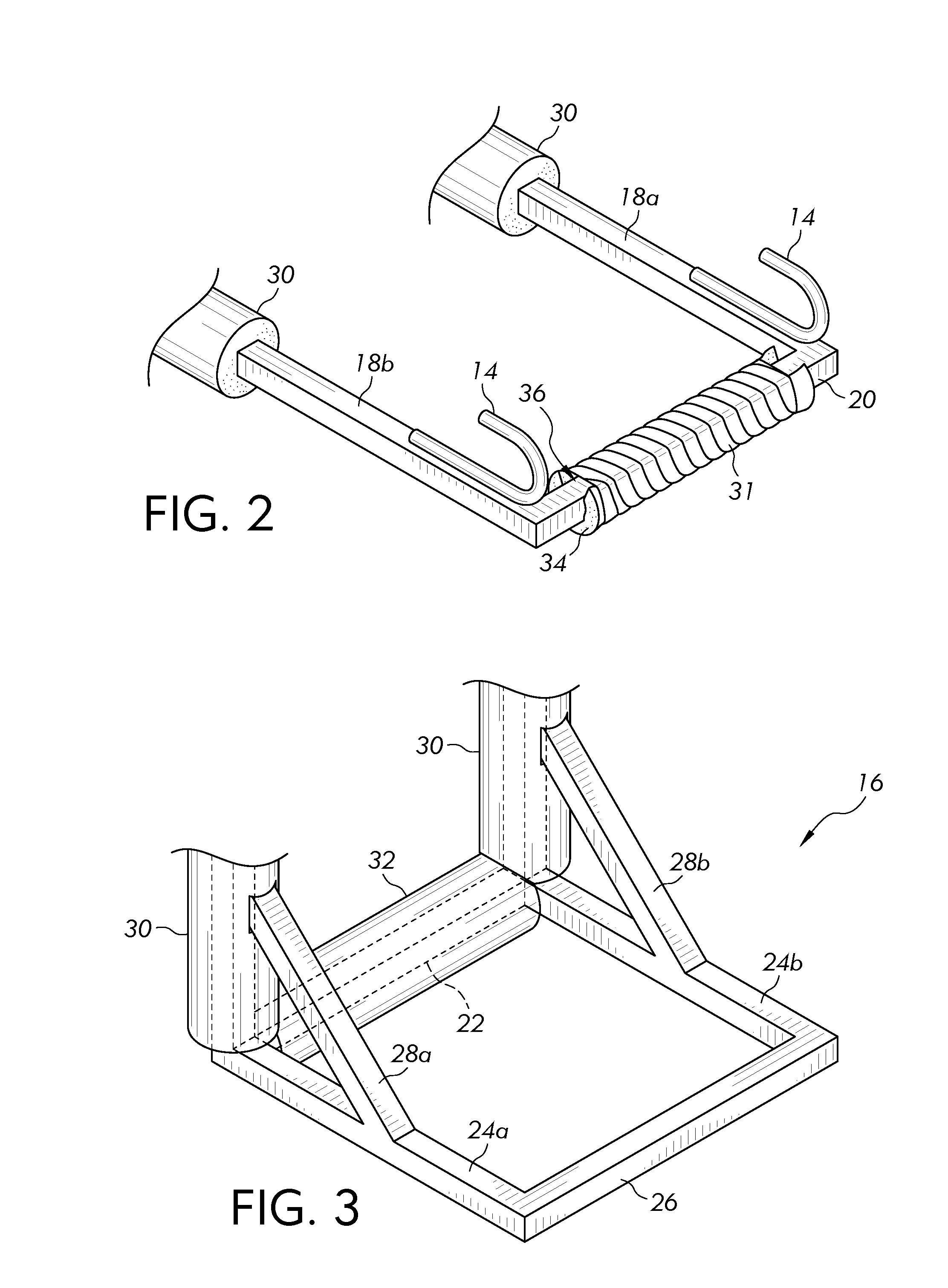 Pole vault swing-up rack