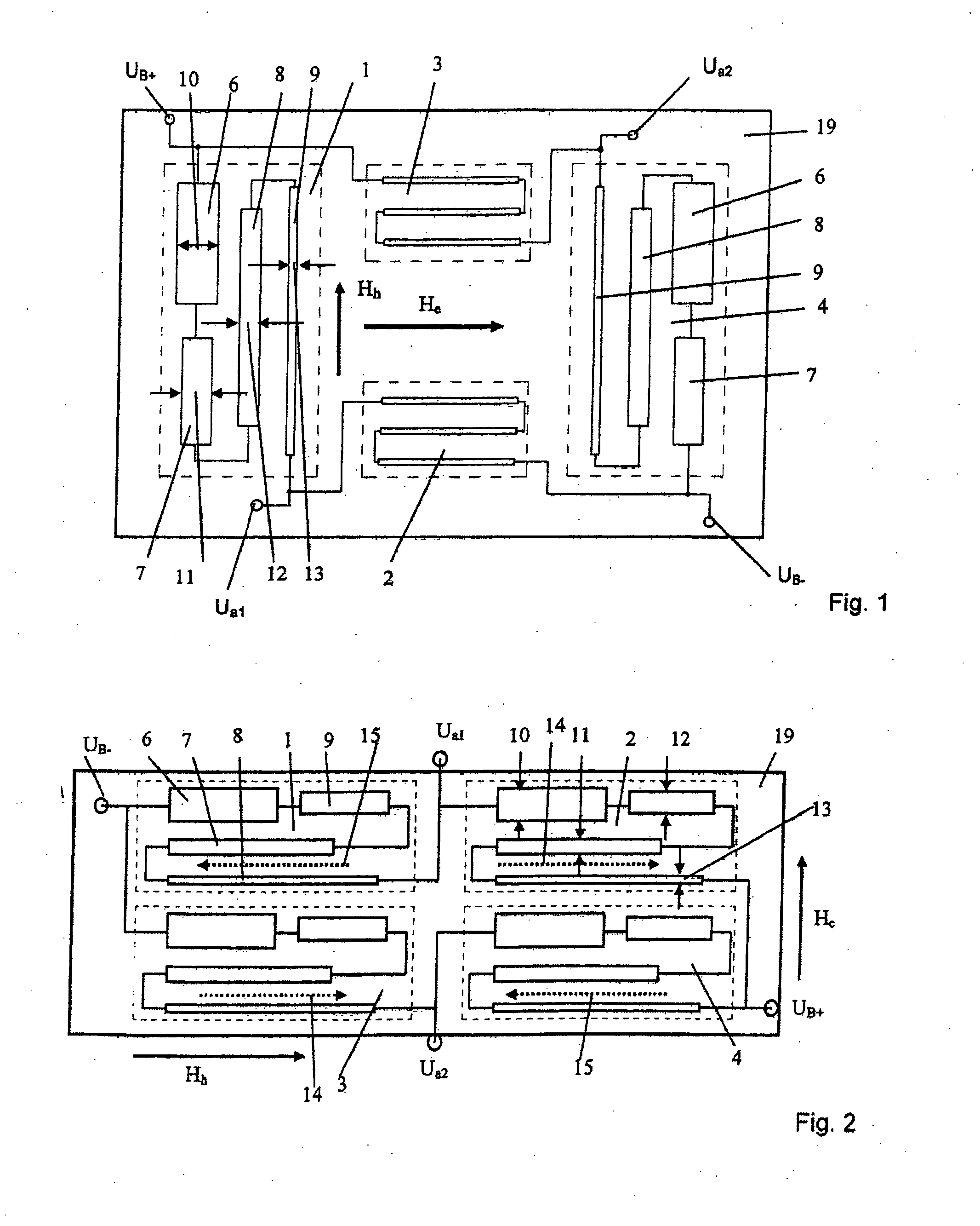 Magneto-resistive sensor for measuring magnetic fields