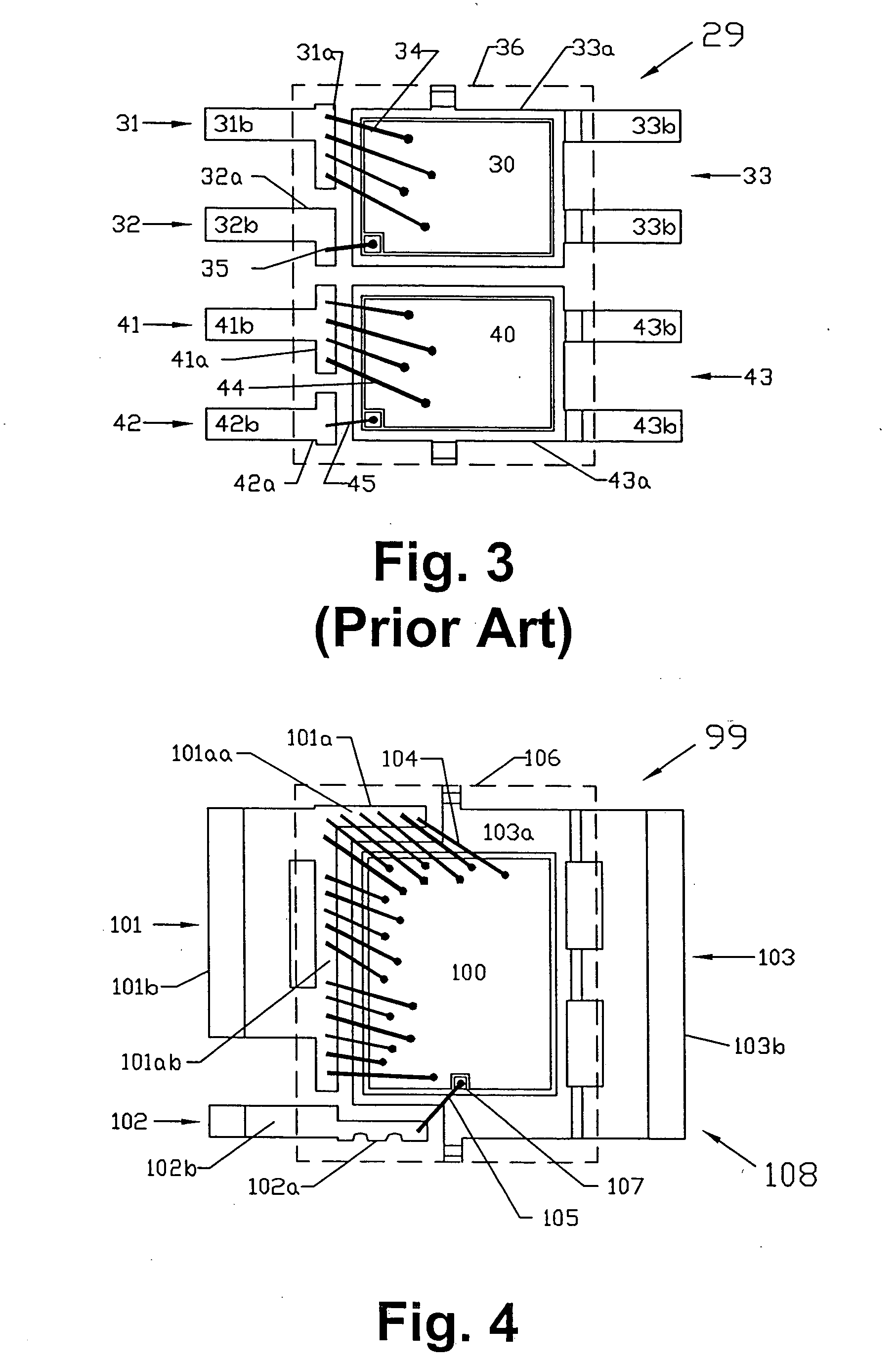 Integrated circuit package for semiconductor devices with improved electric resistance and inductance