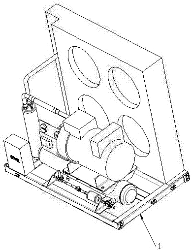 Detachable refrigerating compressor unit rack