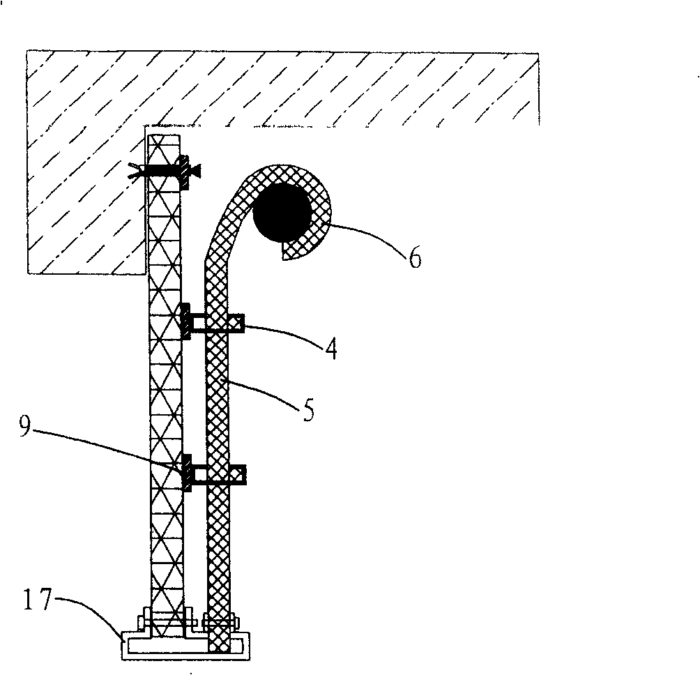 Inorganic fire-resisting rolling shutter which can be large span lifted